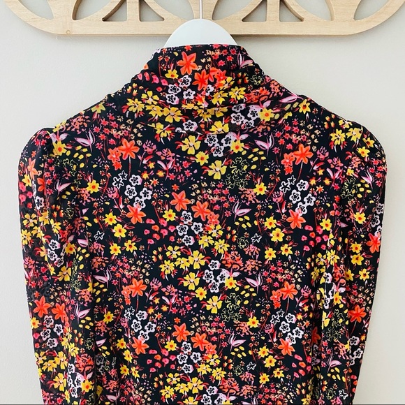 Free People Gather Print Turtleneck Top Sz XS - Picture 9 of 10